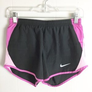 Nike Dri-Fit Black & Pink Running Shorts Size XS